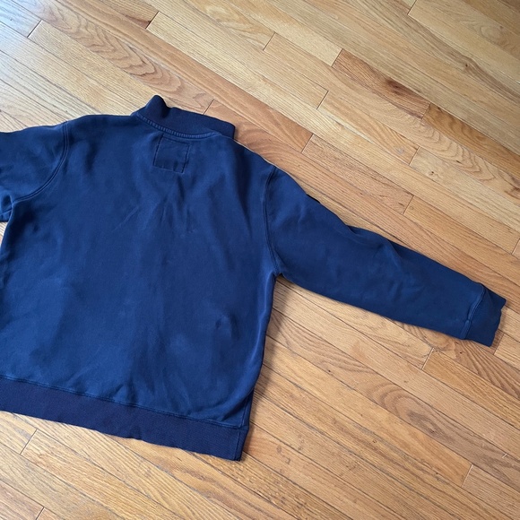 Navy Roots Zip Up Sweatshirt with Smith Embroidery - Picture 6 of 7